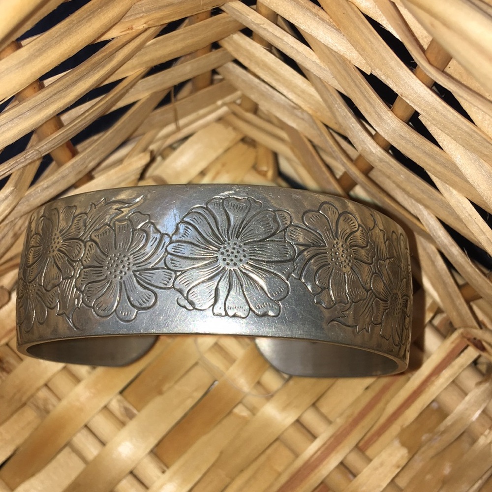 Kirk pewter cuff bracelet